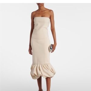 SIMKHAI Chic Cream Midi Skirt